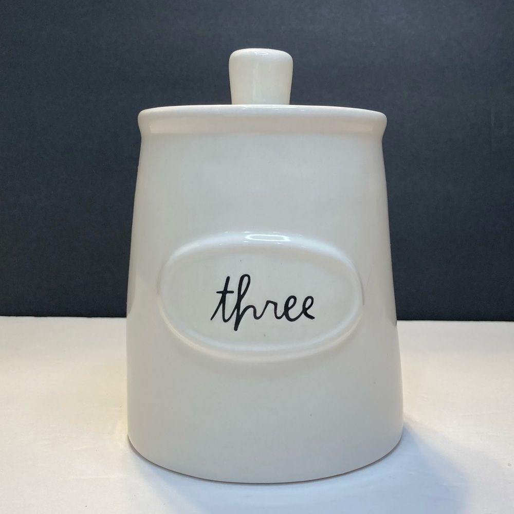 Rae Dunn Short Three Canister NWOT